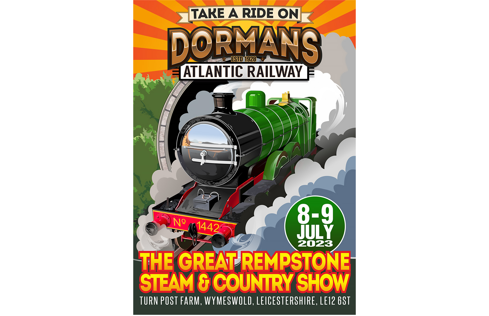 Dormans Atlantic Railway Poster